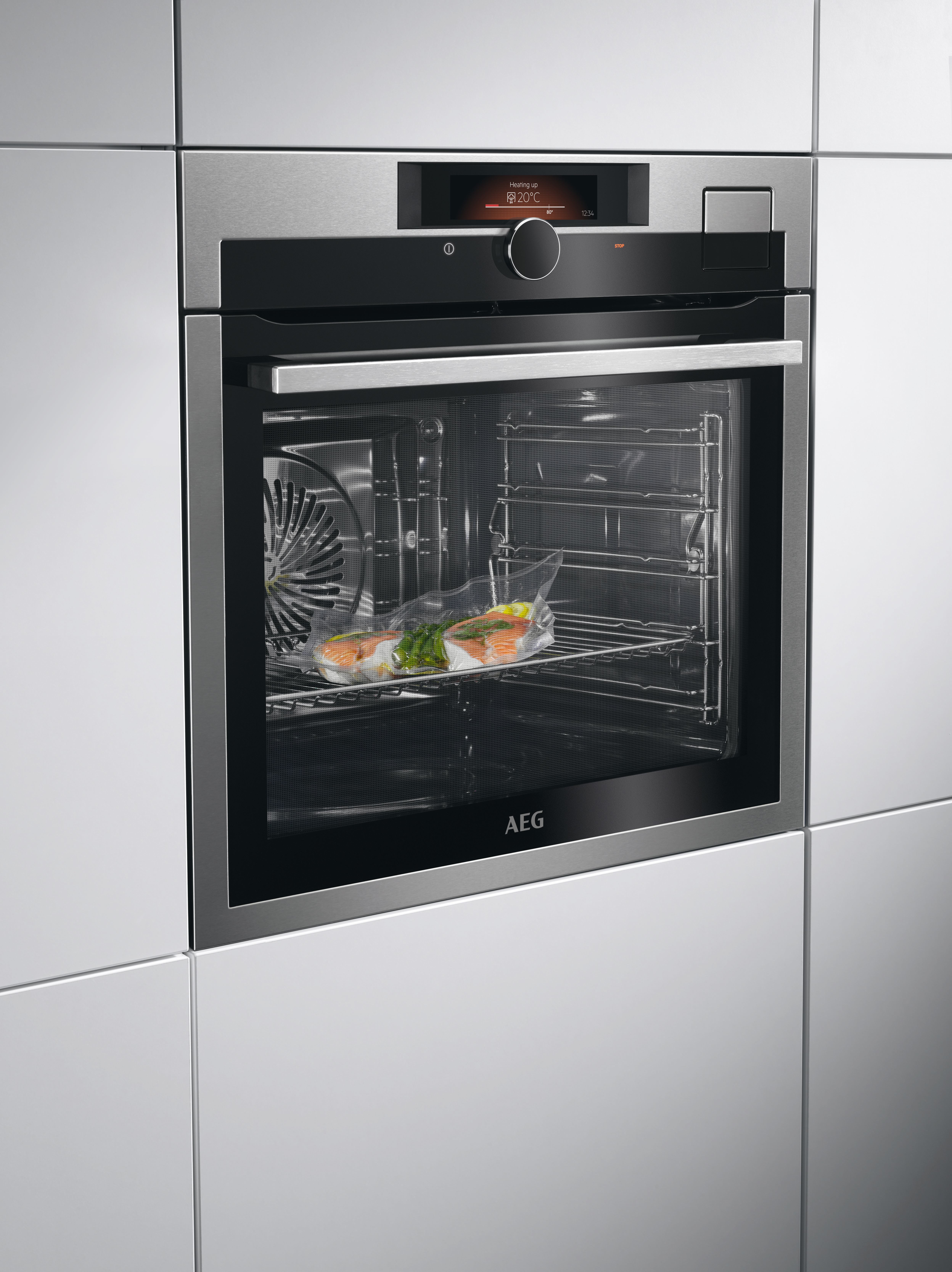 AEG BSE892230M, Backofen (Einbaugerät, 70 l, 595 mm breit), Dampfgarfunktion