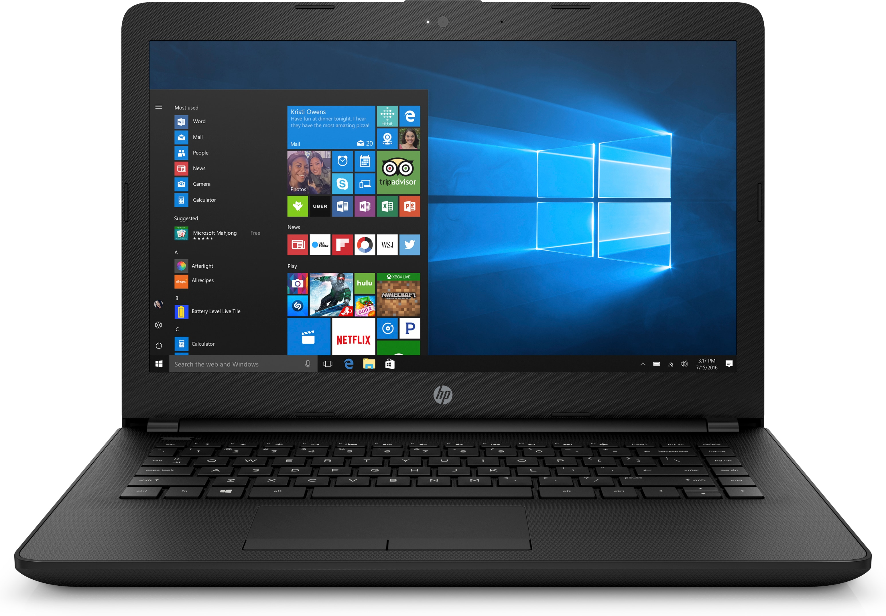 HP Notebook 14-bs087ng (3FW96EA#ABD) - (Ausstellungsstück) Notebook, 14 Zoll, Intel® Core™ i3-6006U Prozessor
(3MB Cache, 2 GHz), 8 GB, 128 GB SSD