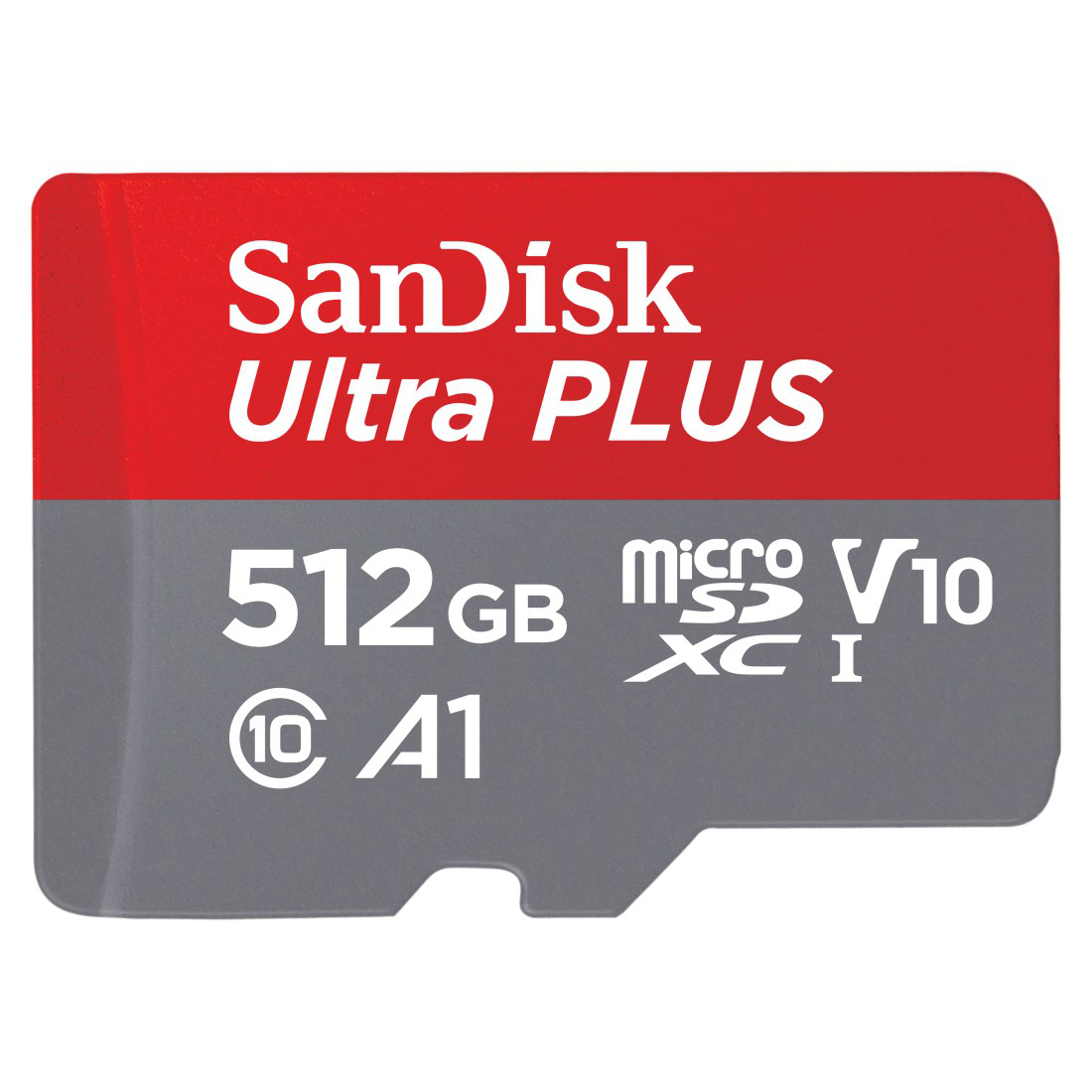 SANDISK Ultra PLUS, Micro-SDXC Speicherkarte, 512 GB, 130 MB/s