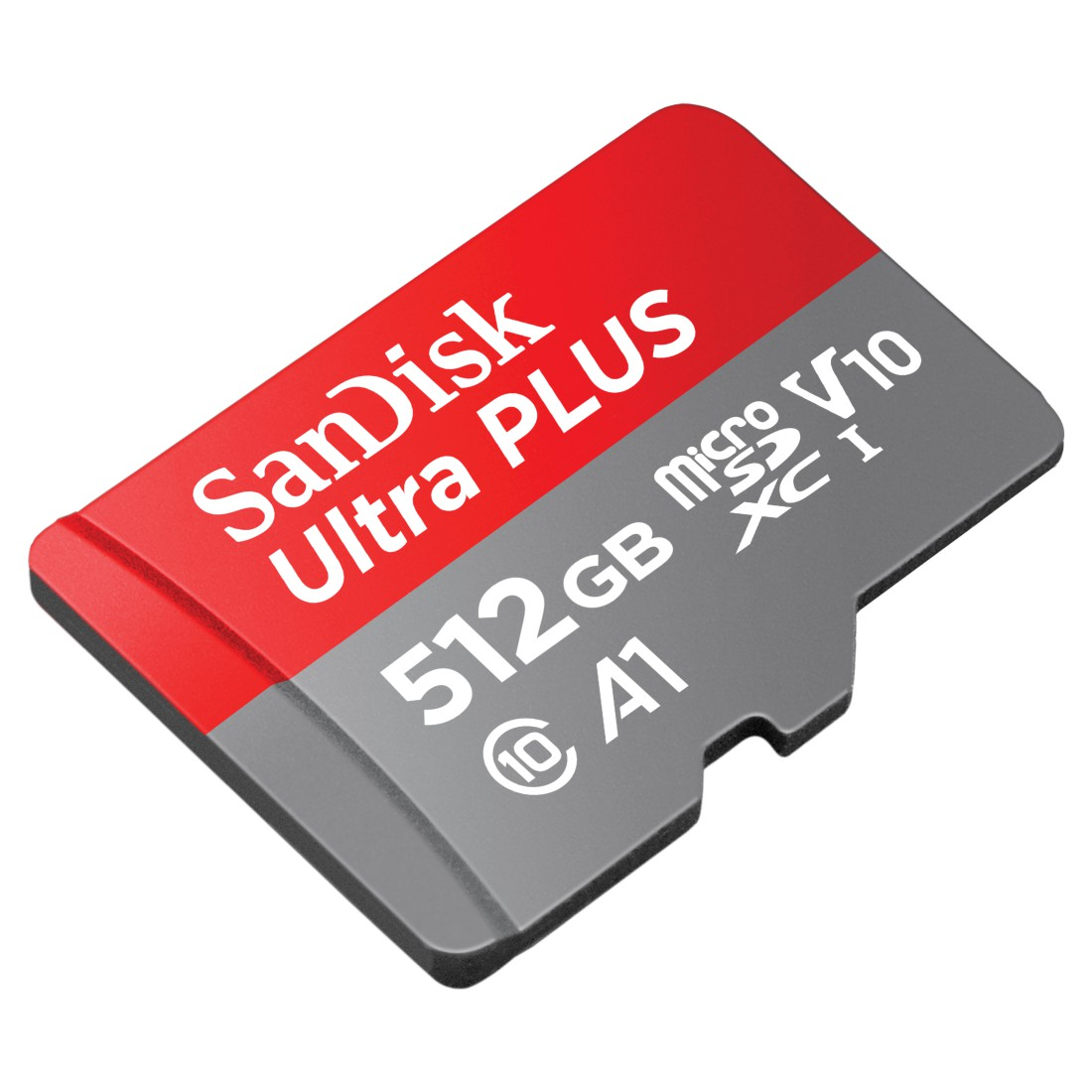 SANDISK Ultra PLUS, Micro-SDXC Speicherkarte, 512 GB, 130 MB/s