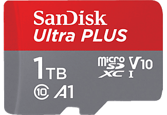 SANDISK Ultra PLUS, Micro-SDXC Speicherkarte, 1 TB, 130 MB/s