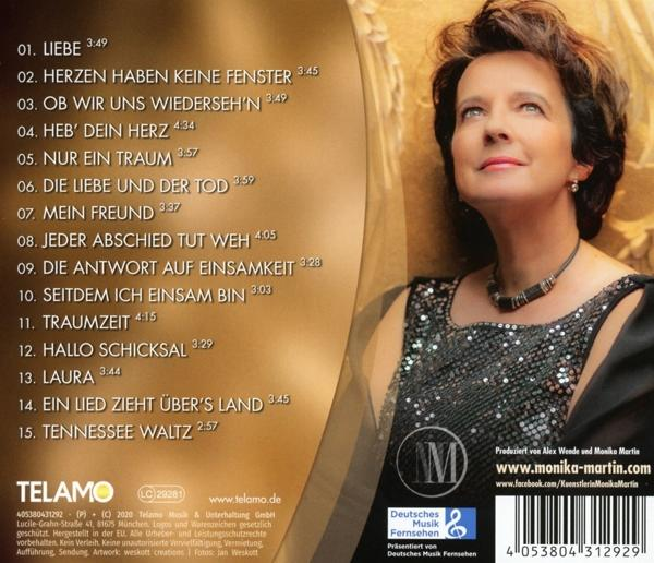 CD-Cover mit Frau, die nach oben schaut, Text auf Deutsch und Logo.