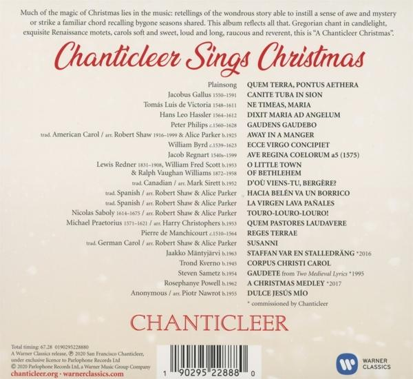 CD-Cover mit Text eines Chors und Songtiteln.