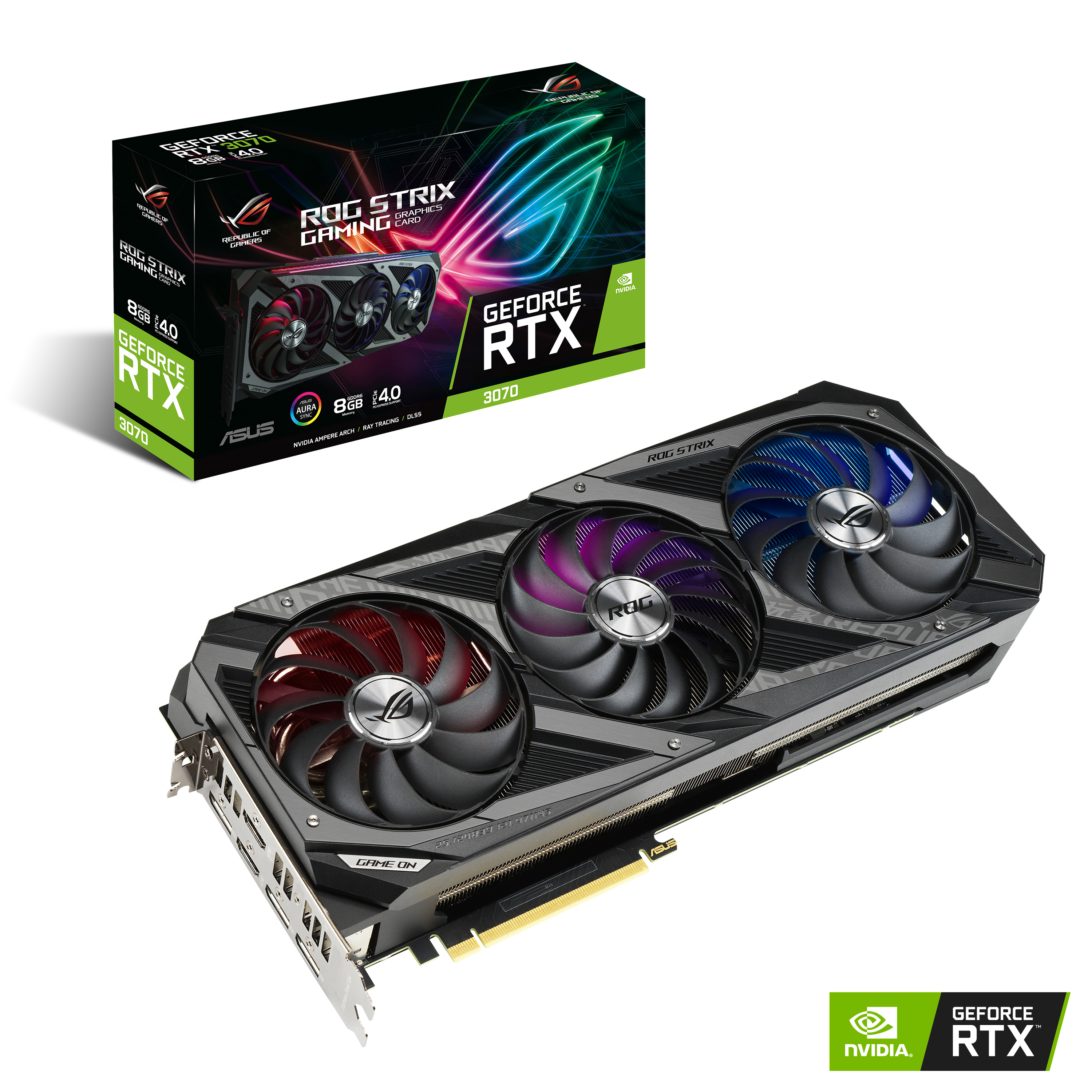 ASUS GeForce RTX™ 3070 ROG Strix Gaming 8GB (90YV0FR0-M0NA00) (NVIDIA, Grafikkarte)