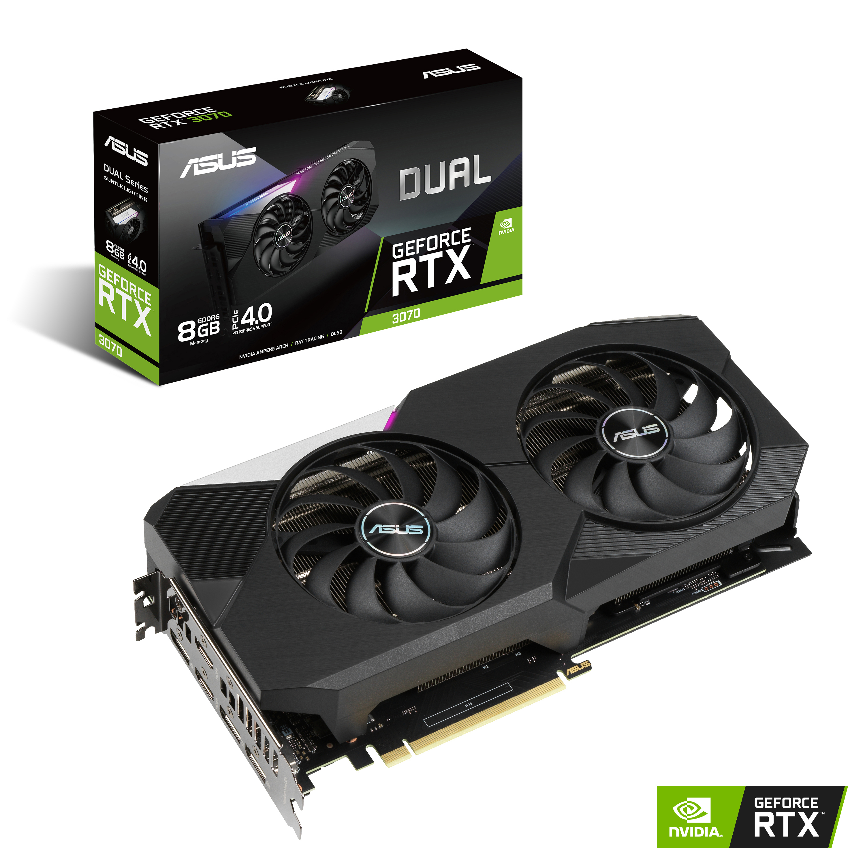 ASUS GeForce RTX™ 3070 Dual 8GB (90YV0FQ1-M0NA00) (NVIDIA, Grafikkarte)