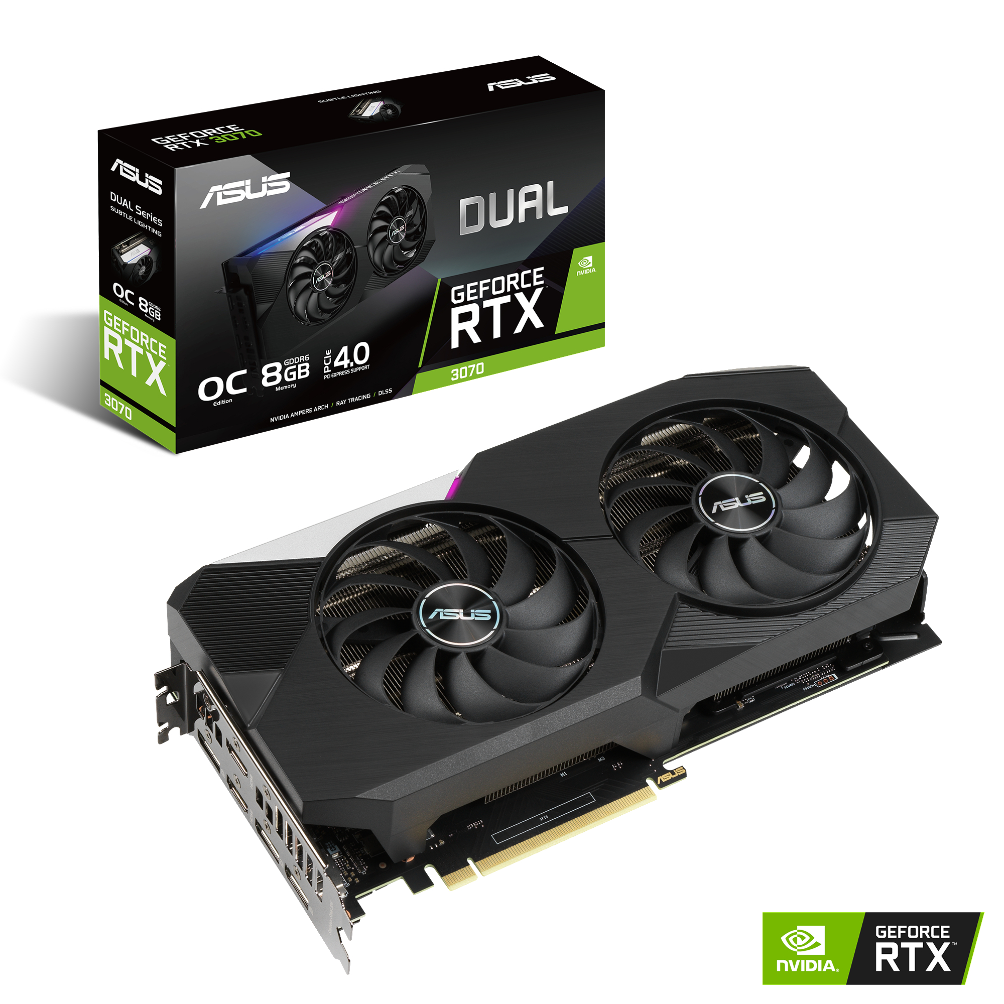 ASUS GeForce RTX™ 3070 Dual OC 8GB (90YV0FQ0-M0NA00) (NVIDIA, Grafikkarte)