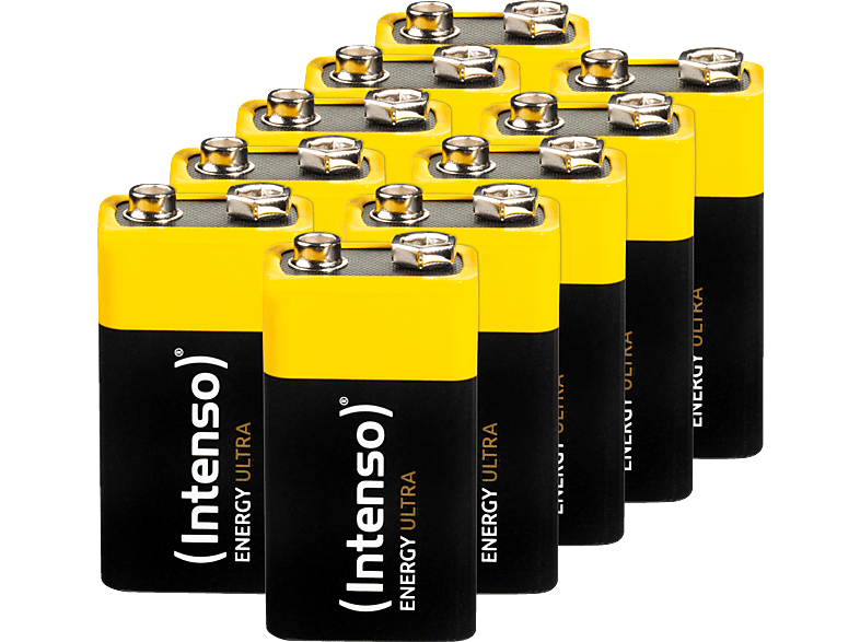 INTENSO 7501451MP Manganese  LRR61 Alkaline Batterie, Alkaline, 9 Volt, 560 mAh 10