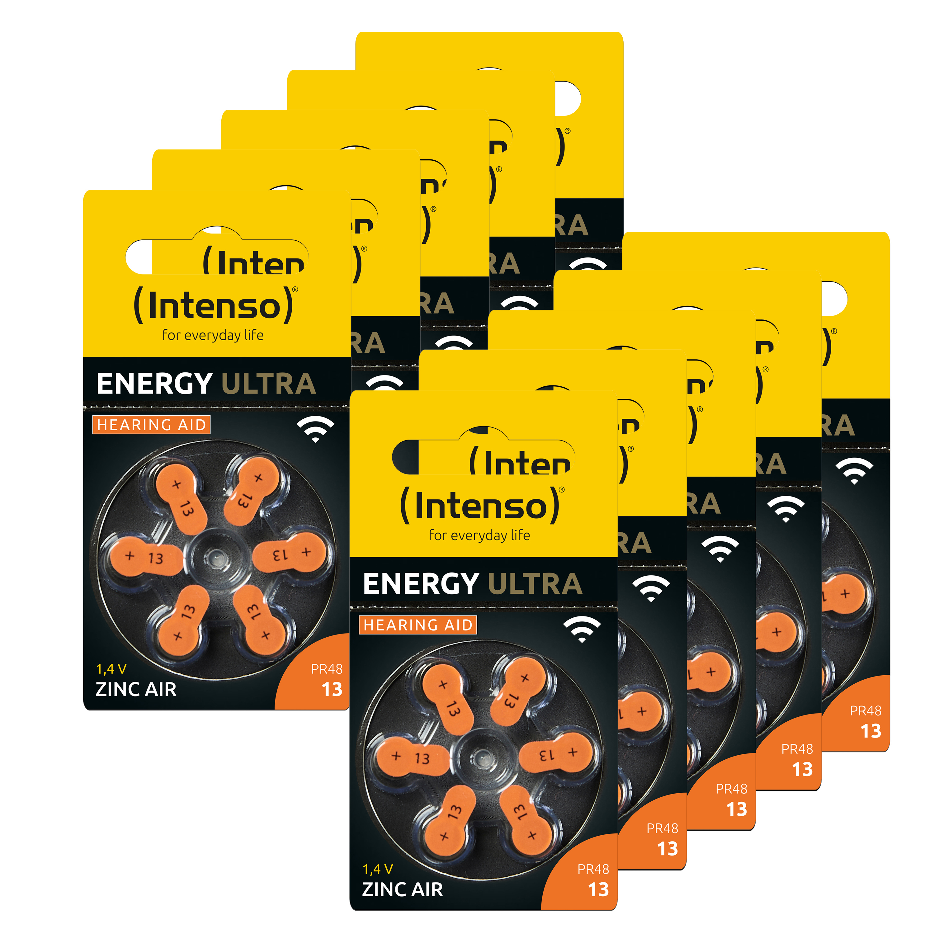 INTENSO 7504426MP PR48-13 Hörgeräte Batterie, Zink Luft (Zn / O2), 1.45 Volt, 230 mAh 60