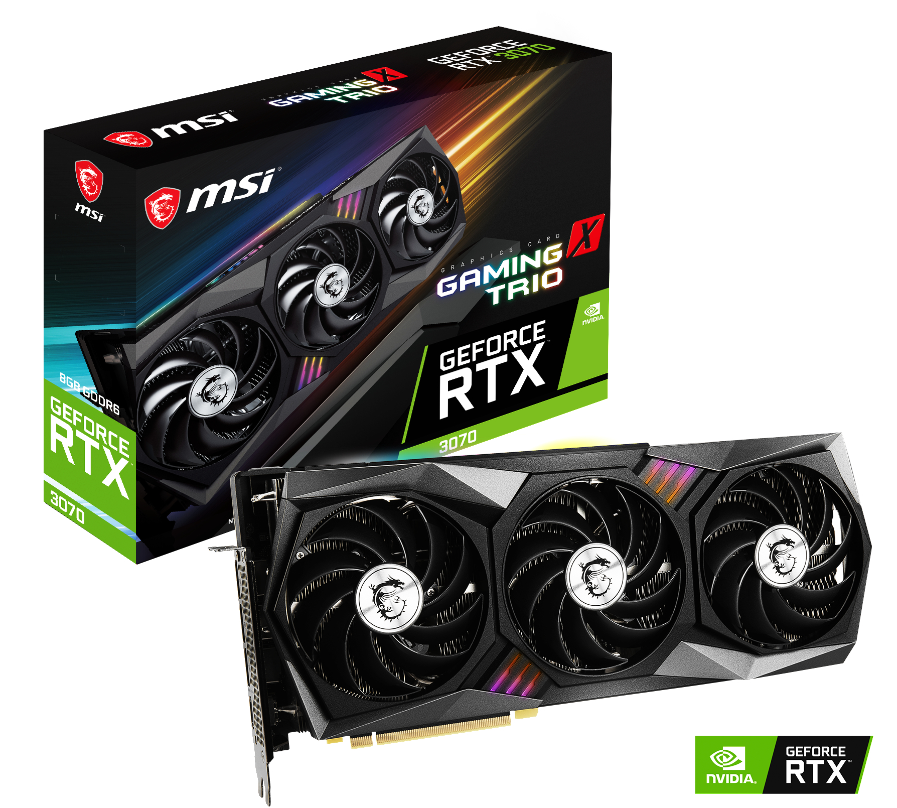 MSI GeForce RTX™ 3070 Gaming X Trio 8GB (V390-006R) (NVIDIA, Grafikkarte)