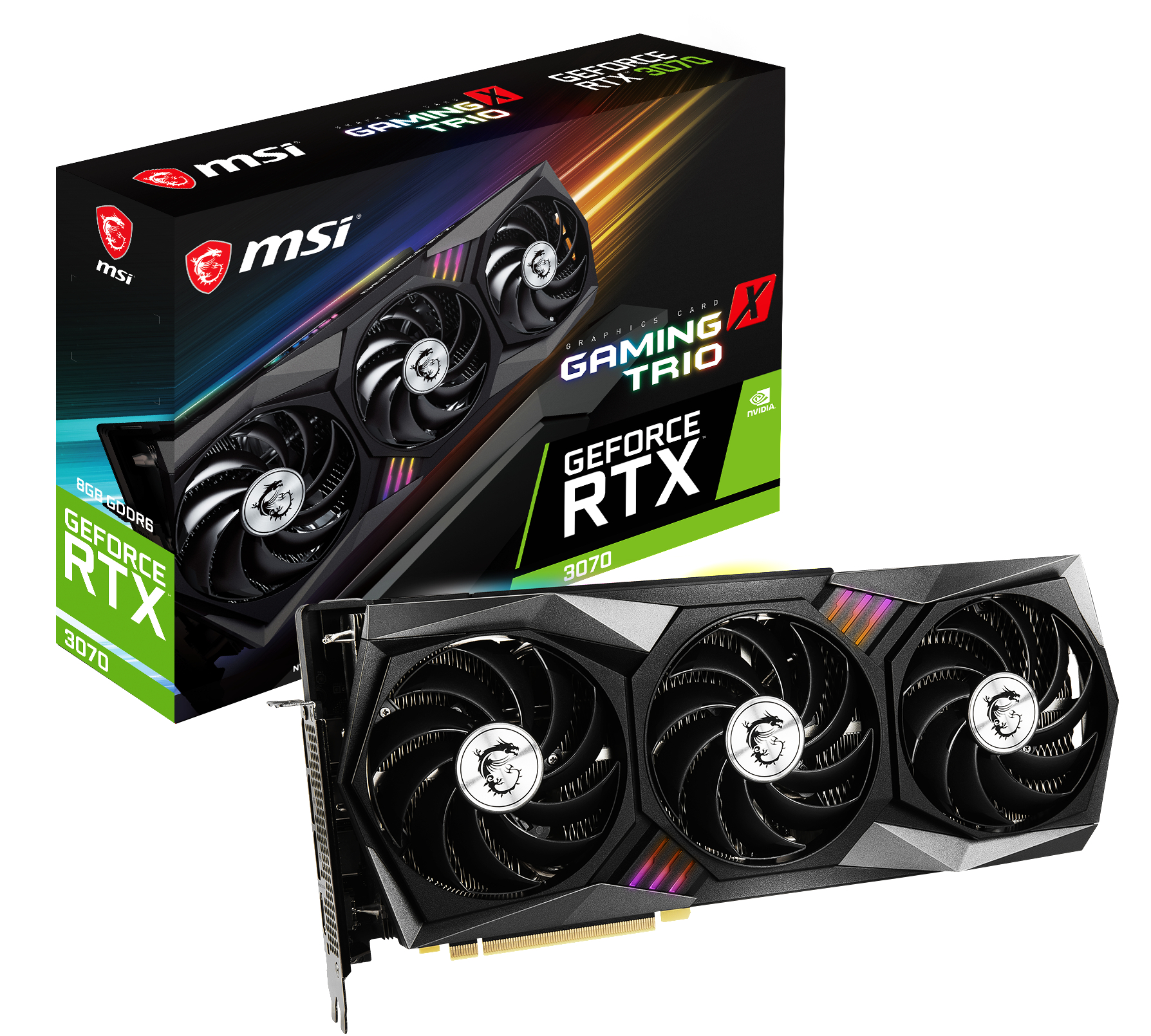 MSI GeForce RTX™ 3070 Gaming X Trio 8GB (V390-006R) (NVIDIA, Grafikkarte)