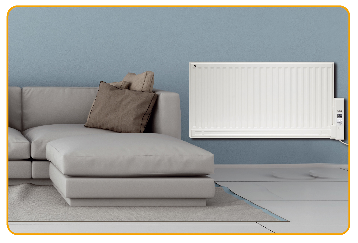 HOME FLOR 1000 Olajradiátor, lapos, 1000W