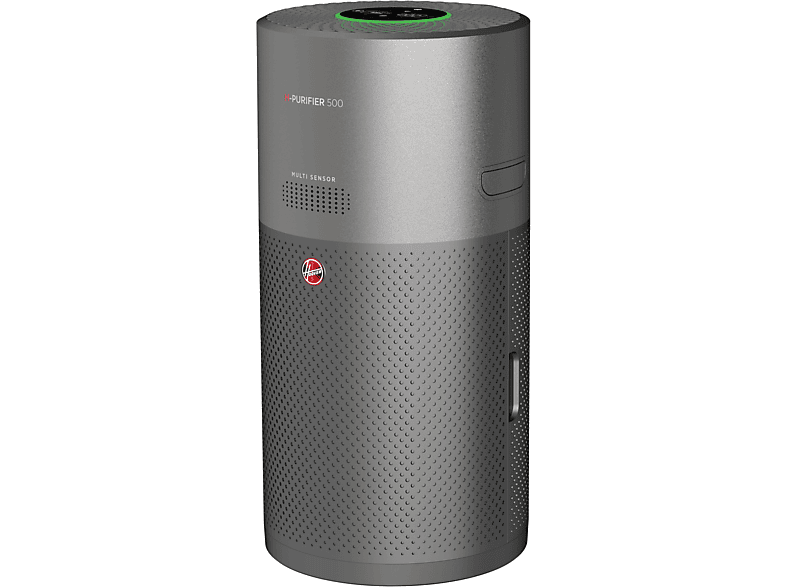 HOOVER H-PURIFIER 500 Luftreiniger Schwarzgrau/Titan (35 Watt, Raumgröße: 110 m², H-Trifilter (3 Schichten): Abwaschbare Außenschicht (Staub, Tierhaare), H13 Hepa Filter (Sporen, Bakterien, Pollen, Staubmilben, Außenverschmutzung), Aktivkohlefilter (Gerüche, NO2, VOC, Formaldehyd))