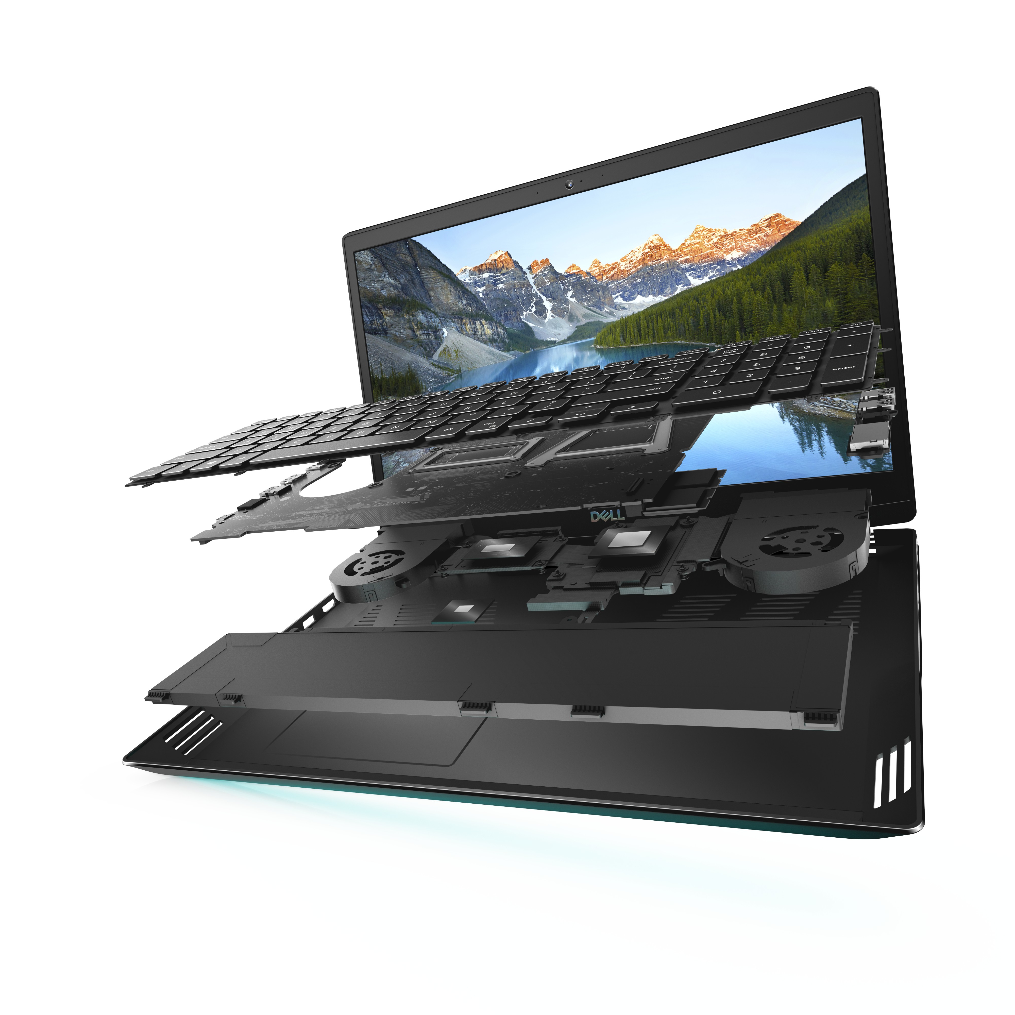 DELL G5 5500, Gaming Notebook 15,6 GB SSD, Prozessor, mit Intel® Schwarz Core™ i7 16 GeForce Zoll RTX™ Display, 512 2060, RAM, GB