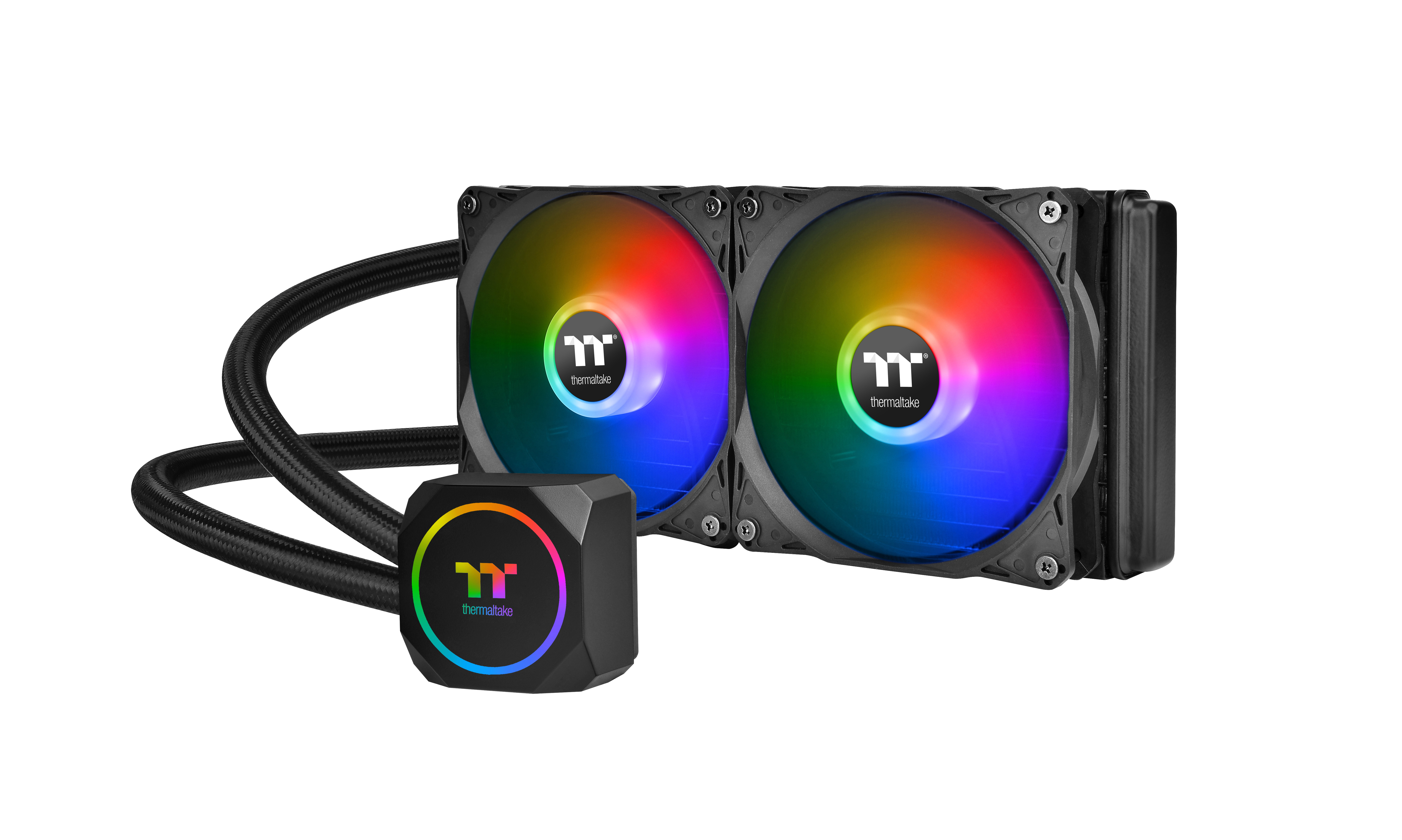 THERMALTAKE TH240 ARGB SYNC AIO CPU Wasserkühlung, Schwarz