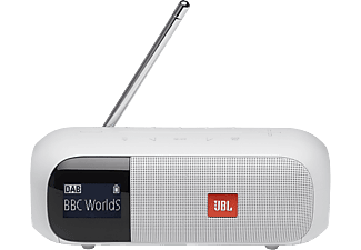 JBL Tuner 2 bluetooth hangszóró FM rádióval, fehér