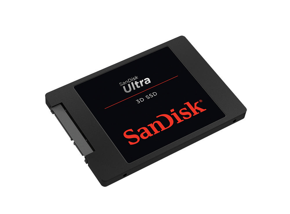 SANDISK Ultra® 3D Festplatte, 1 TB SSD SATA 6 Gbps, 2,5 Zoll, intern