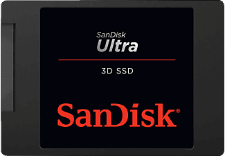 SANDISK Ultra® 3D Festplatte, 1 TB SSD SATA 6 Gbps, 2,5 Zoll, intern