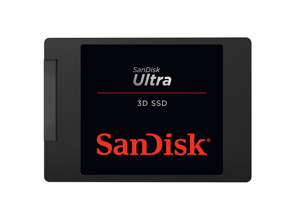 SANDISK Ultra® 3D Festplatte, 2 TB SSD SATA 6 Gbps, 2,5 Zoll, intern