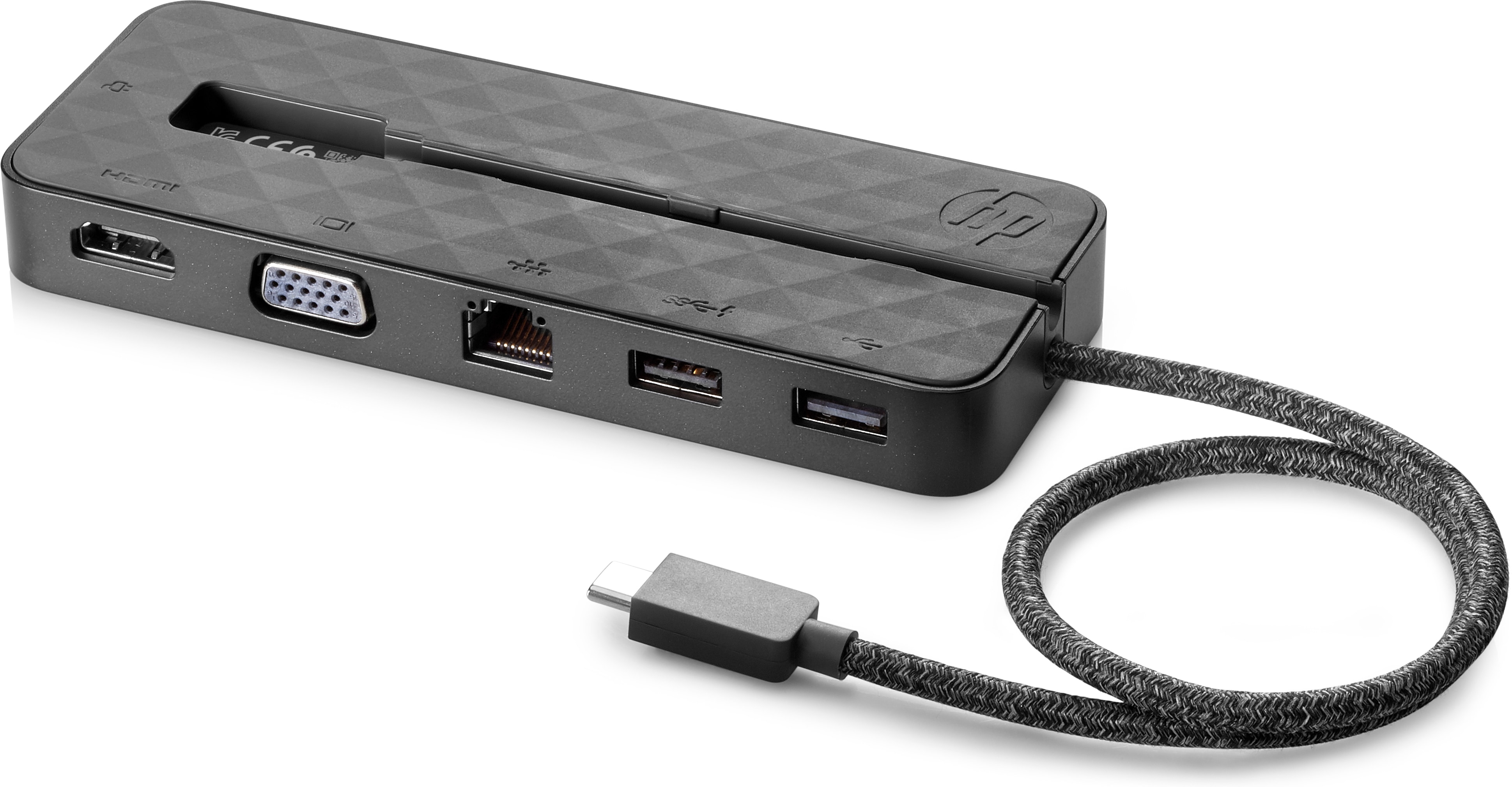 HP - B2B USB-C Mini, HP, x2 1012 G2 Tablet, x2 612 G2 Tablet, ProBook 470 G5, HP ProBook 450 G5, HP ProBook 440 G5, HP ProBook 430 G5, HP Elitebook x360; HP ChromeBook 13 G1, HP EliteBook x360 1020 G2, HP EliteBook Folio G1, HP EliteBook 1040 G4, Schwarz