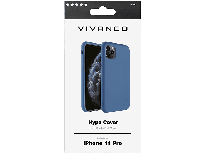 VIVANCO 61761 , Backcover, Apple, iPhone 11 Pro, Blau
