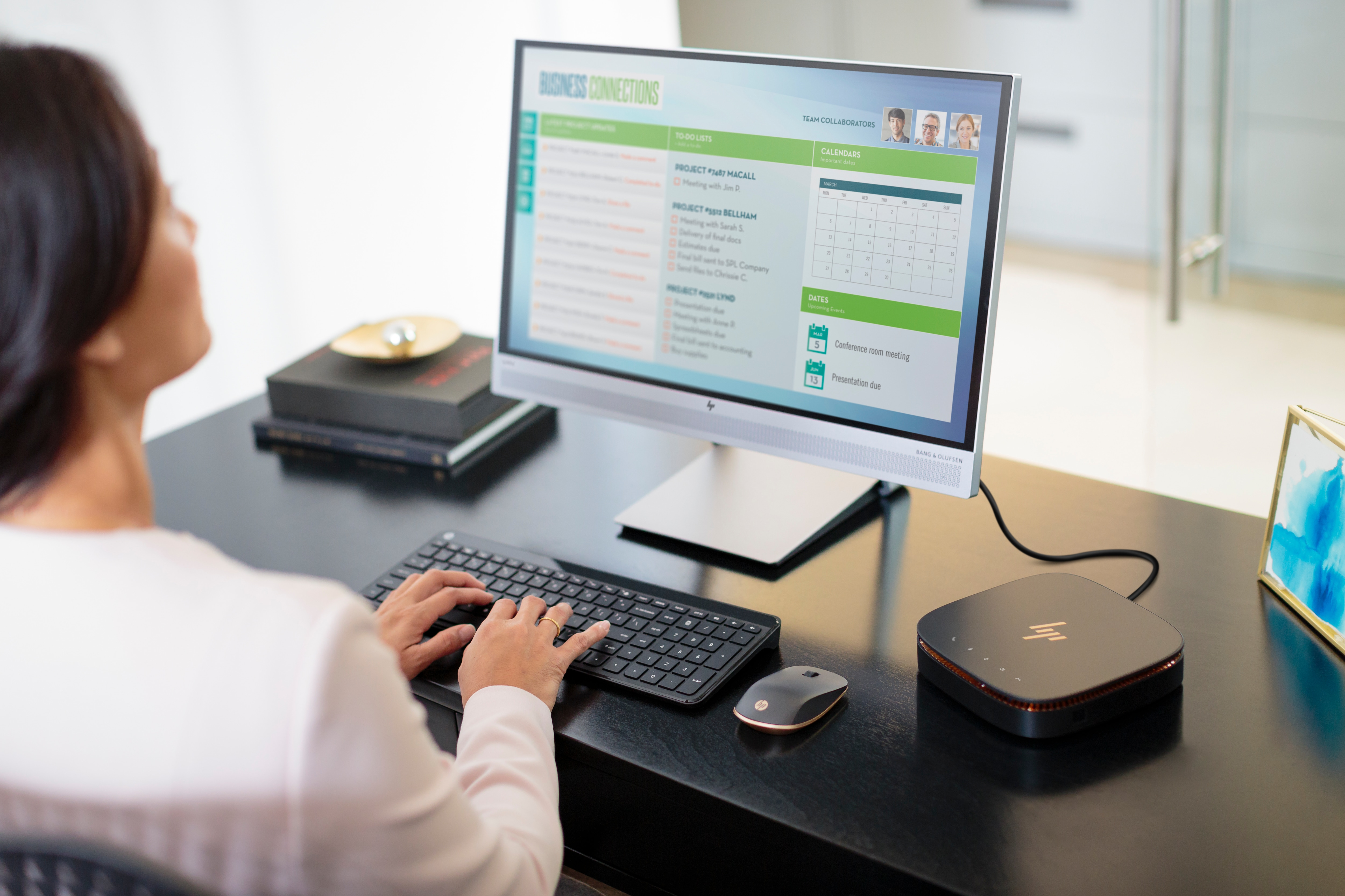 HP - B2B Elite Slice - Intel® Core™ i3 i3-6100T - 4 GB - 500 GB