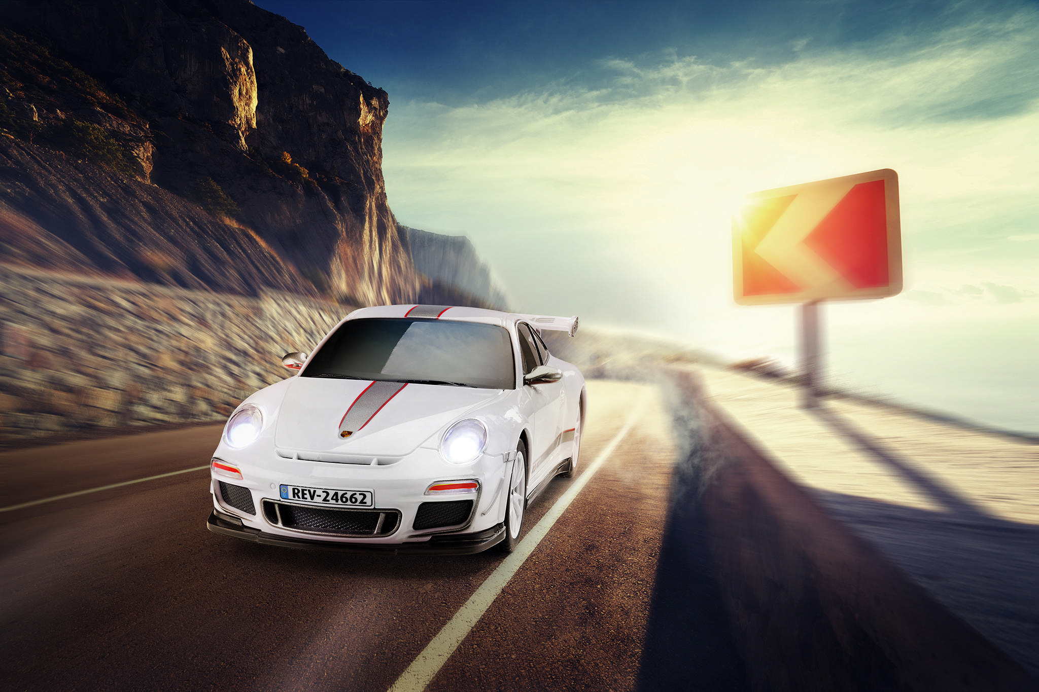 REVELL RC Car Porsche 911 GT3 RS "Martini" R/C Spielzeugfahrzeug, Mehrfarbig