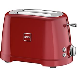 NOVIS T2 - Toaster (Silber/Rot)