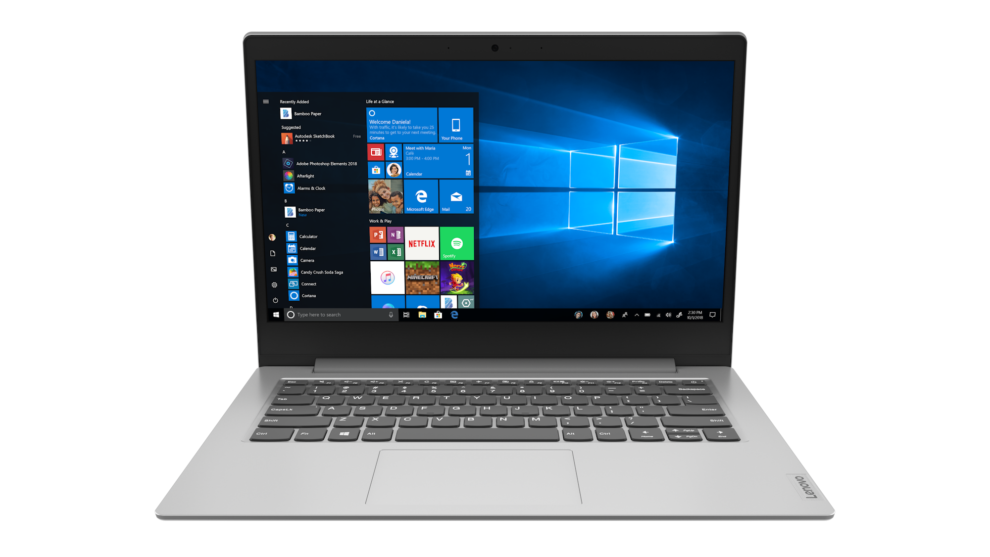 LENOVO IP 1 14ADA05 3050E/4GB/128GB SSD - 14 Zoll - AMD Athlon™ Silver 3050e - 4 GB - 128 GB - AMD Radeon™ Onboard Graphics - Windows 10 Home S-Modus (64 Bit)