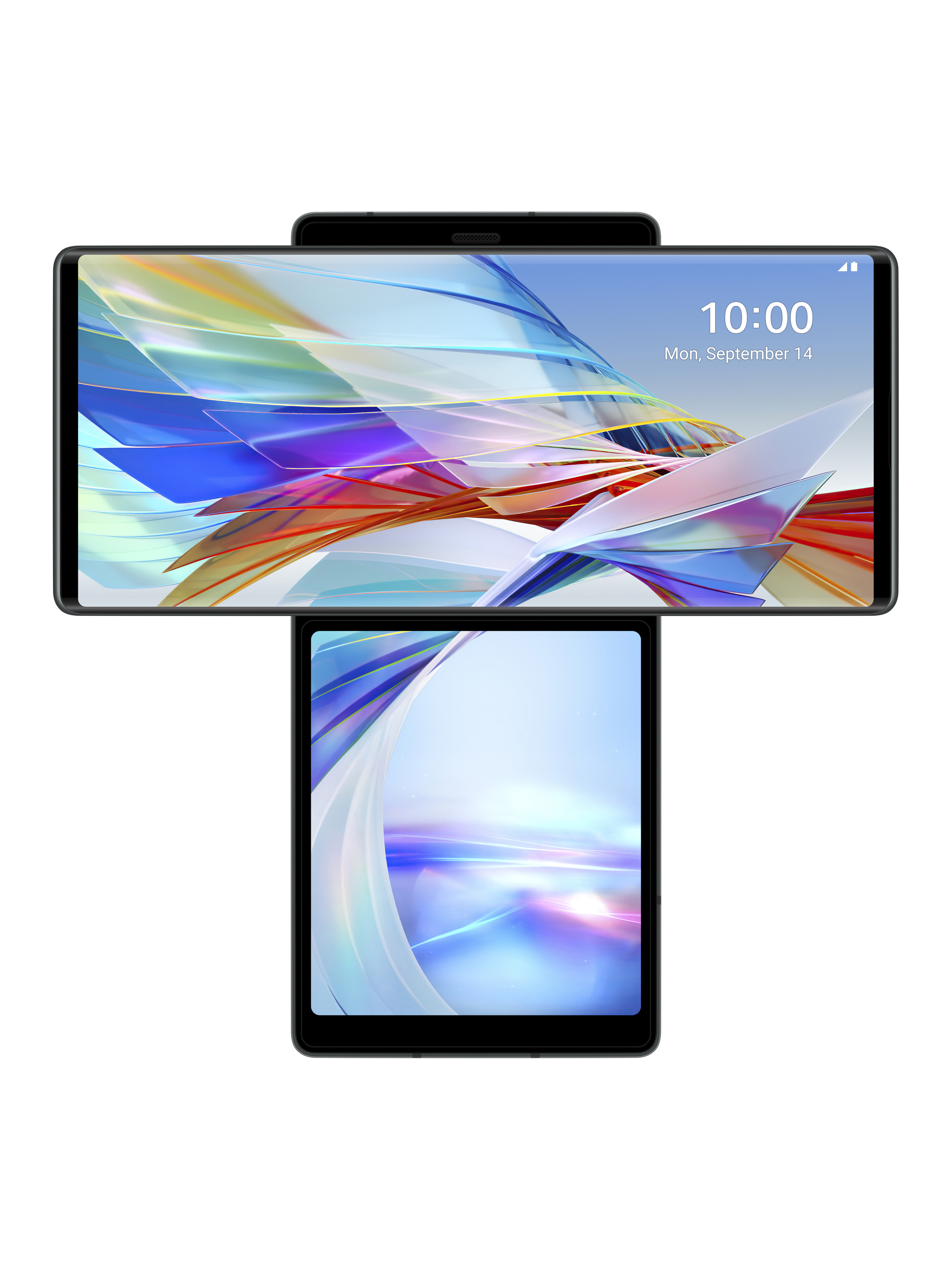LG Wing 128 GB Aurora Grau Dual SIM