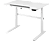 DELTACO OFFICE Elektriskt sitt/stå skrivbord med tiltbar bordskiva och LED-kontrollpanel, vit