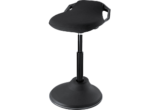 DELTACO OFFICE Höjdjusterbar ståstol, sväng, rotera och tilta, 360°, svart