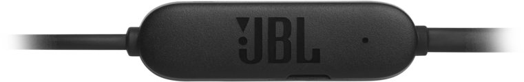Fekete JBL in-line távirányító. A logó látható.