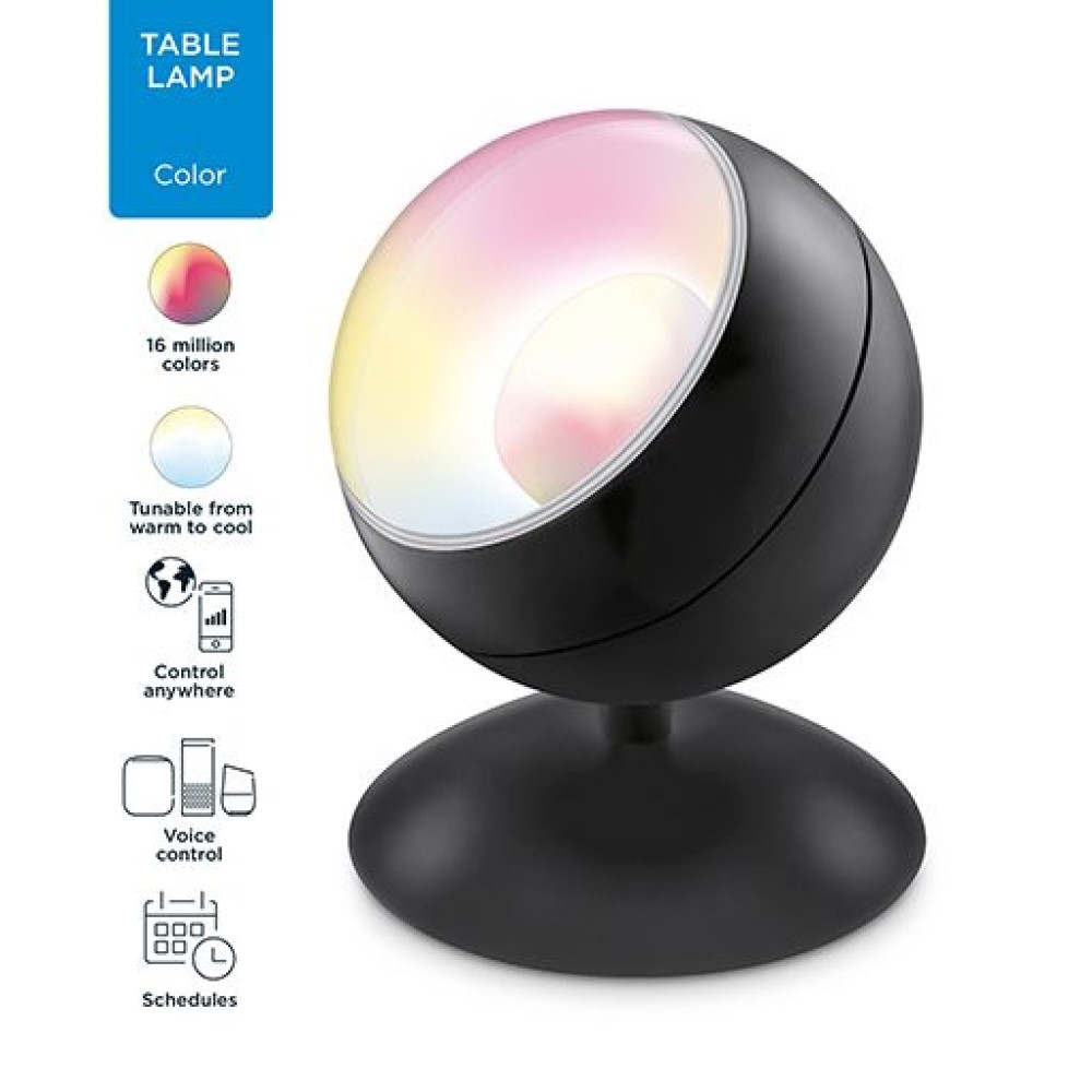 Lámpara inteligente - Wiz Quest, Wi-Fi, RGB, Wi-Fi, 16 millones colores, 710 lumens, Multicolor