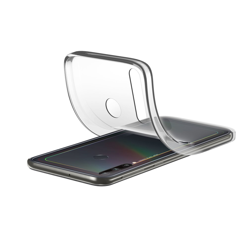 Funda - CellularLine SOFTP40LITEET, Para Huawei P40 Lite E, Ultrafina, Goma blanda, Transparente