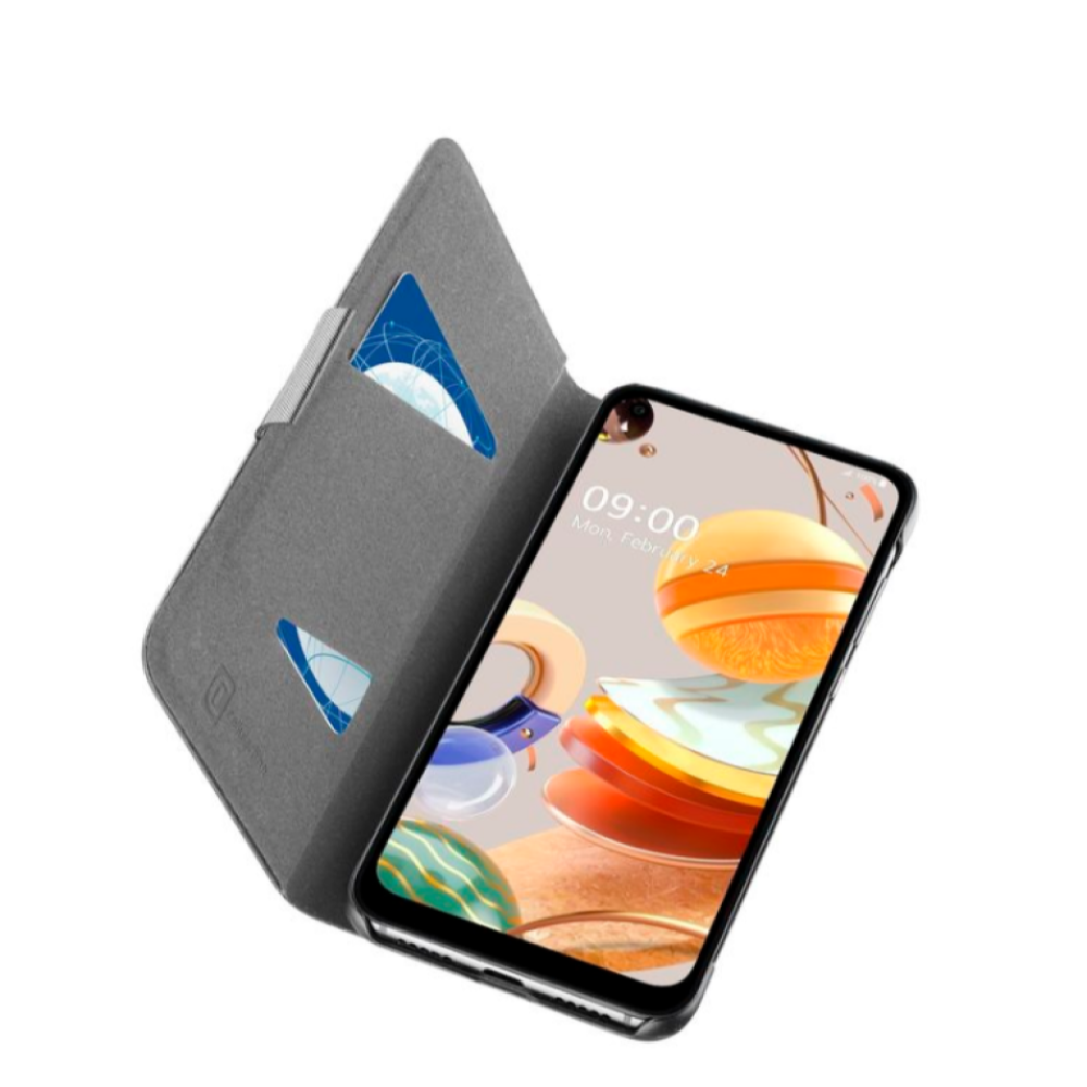 Funda - CellularLine BOOK3LGK51SK, Para LG K51S / K41S, Tipo libro, Negro