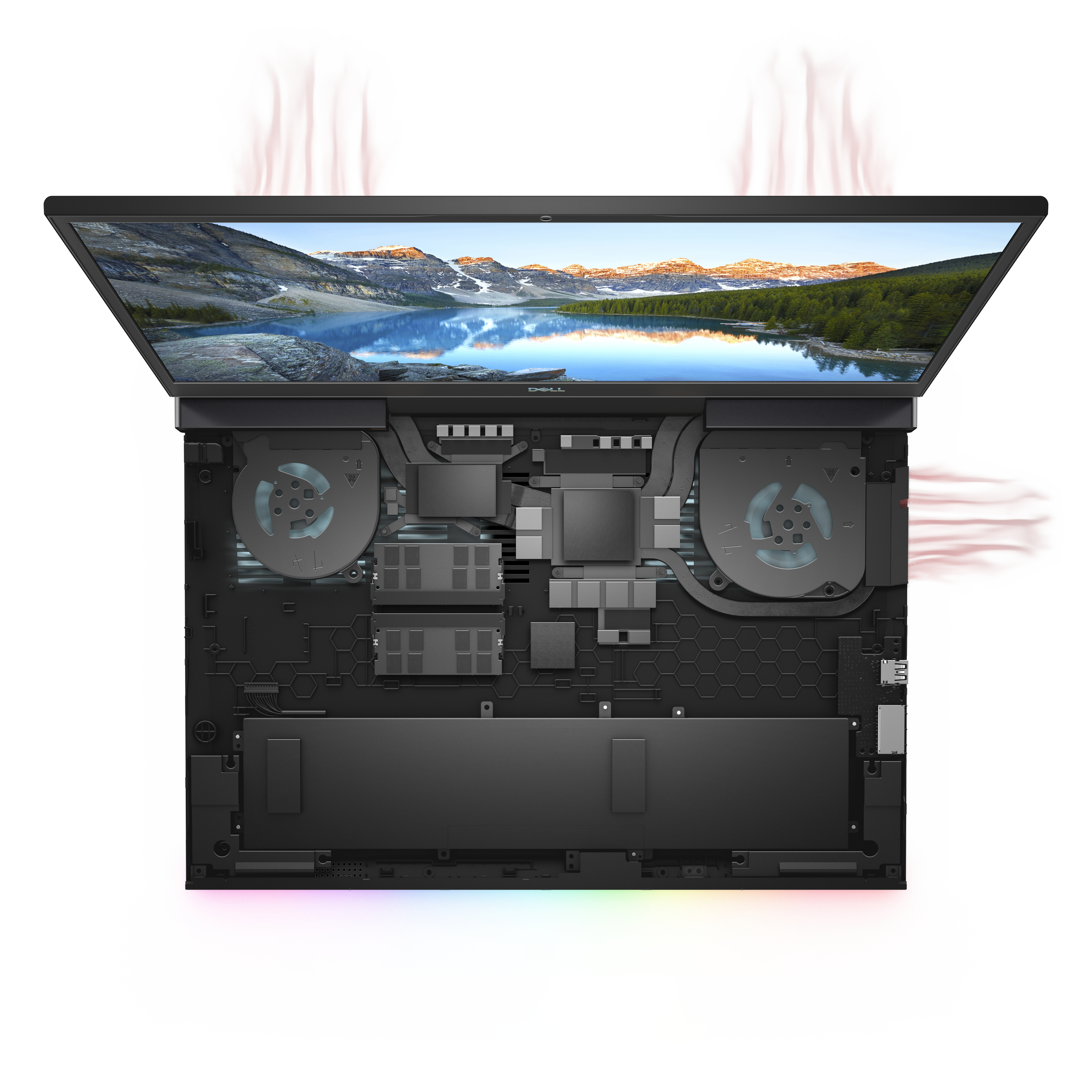 DELL G7 7700, Gaming RAM, Core™ Notebook i7 RTX™ GeForce mit TB Zoll 16 Prozessor, Intel® 2060, SSD, 17,3 1 Schwarz/Grau Display, GB