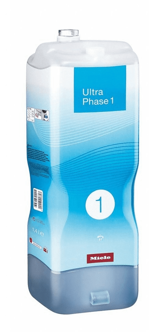 Blauer Industriebehälter mit dem Text 'Ultra Phase 1'.