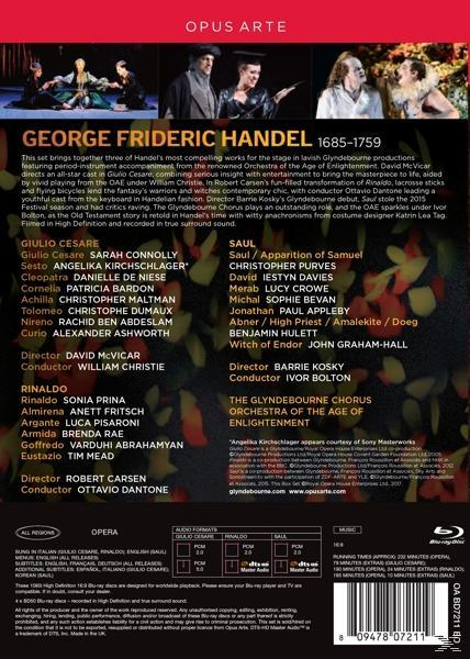 GIULIO - CESARE/RINALDO/SAUL Opera Glyndebourne (Blu-ray) Festival -