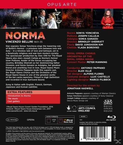 Pappano/Yoncheva/Cal - Norma  - (Blu-ray)