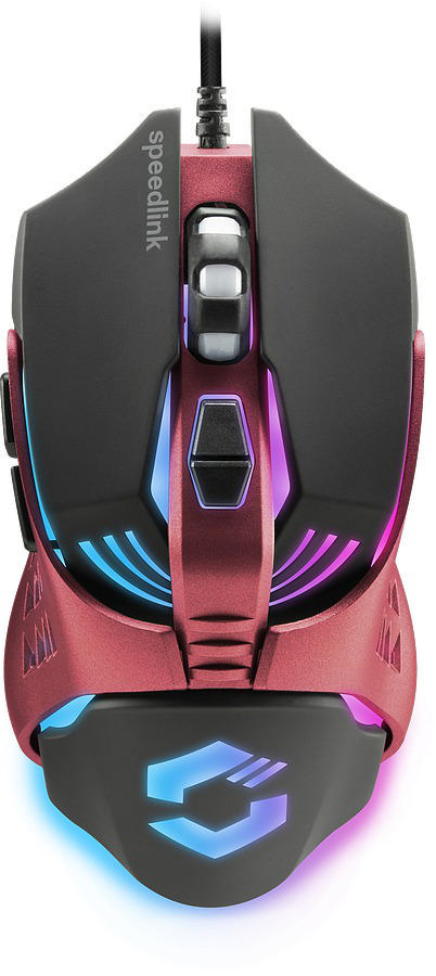 SPEEDLINK SL-670300-BY, Gaming Tastatur, Maus & Mauspad, Rubberdome, kabelgebunden, Berry