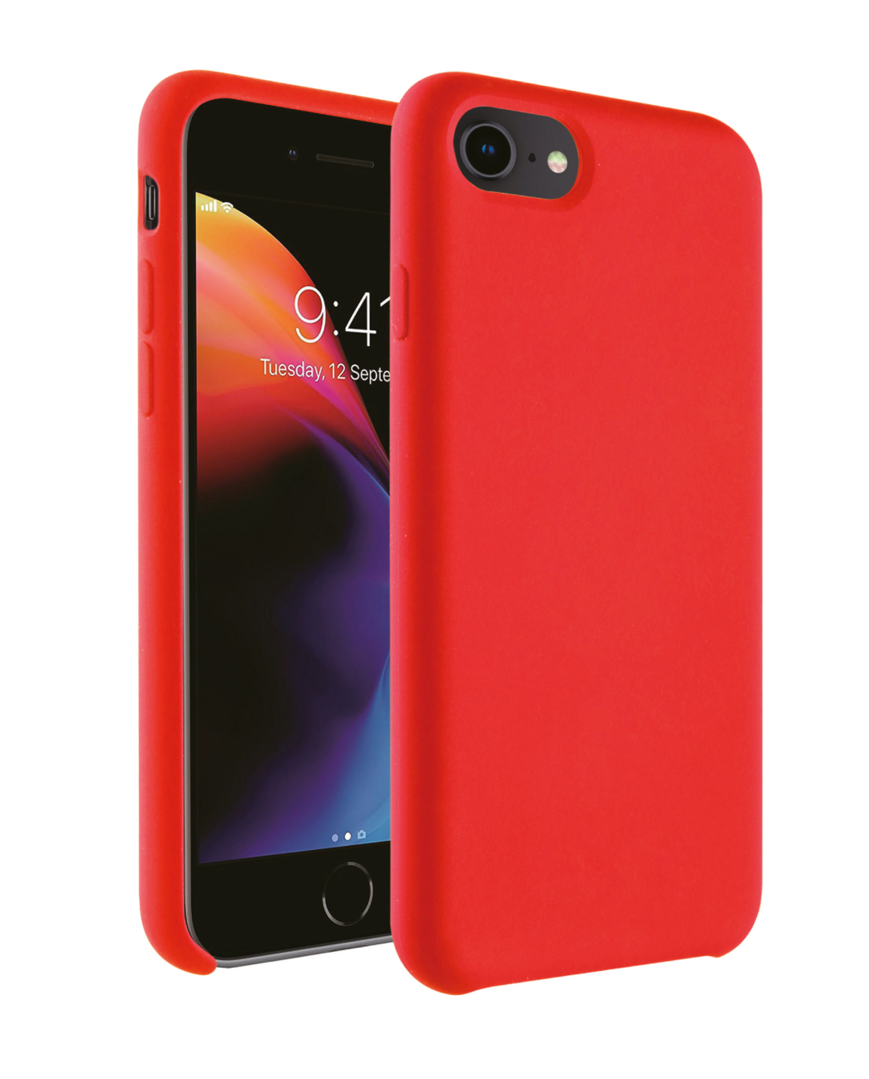 VIVANCO 61756 , Backcover, Apple, SE, Rot iPhone
