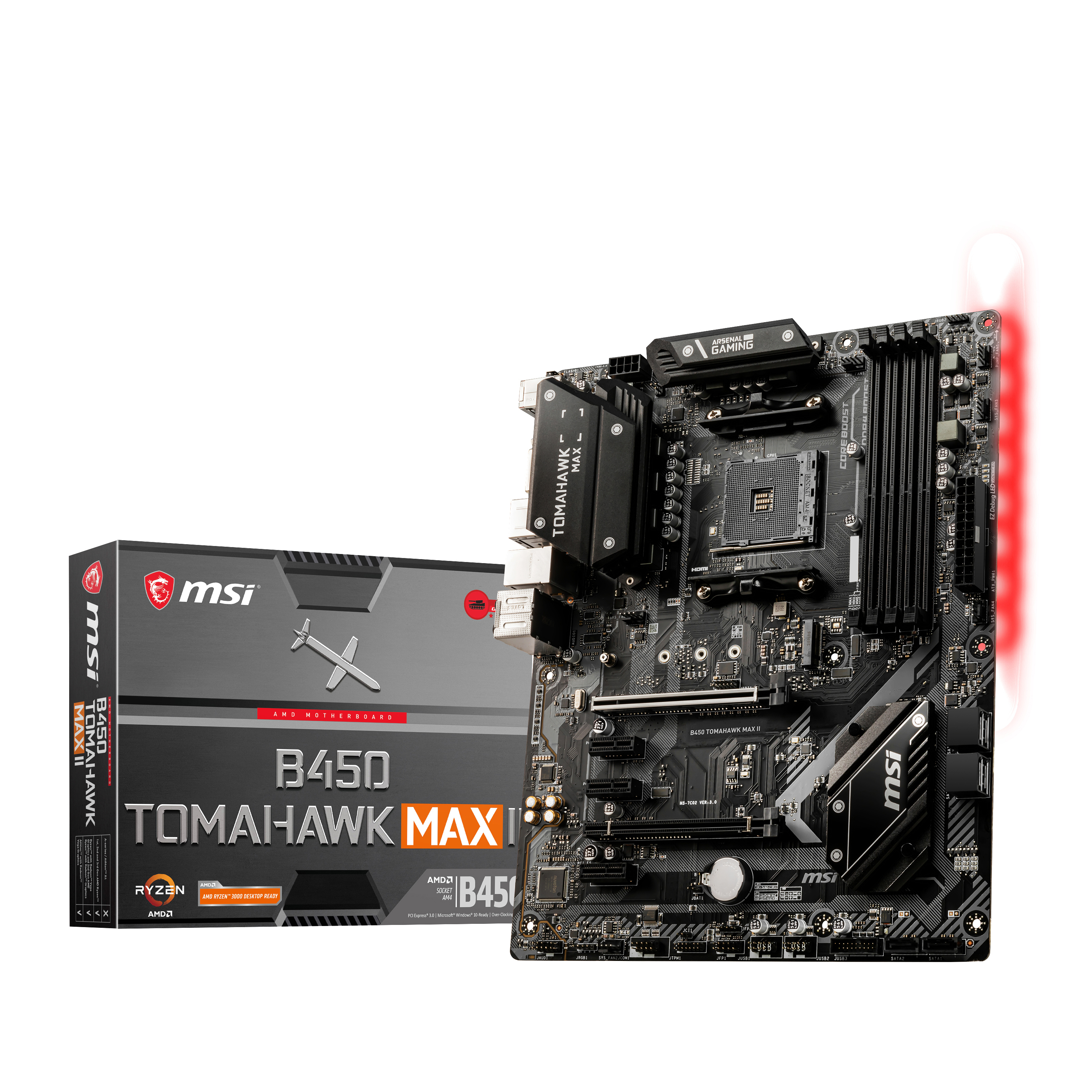 MSI B450 TOMAHAWK MAX II Mainboard Schwarz