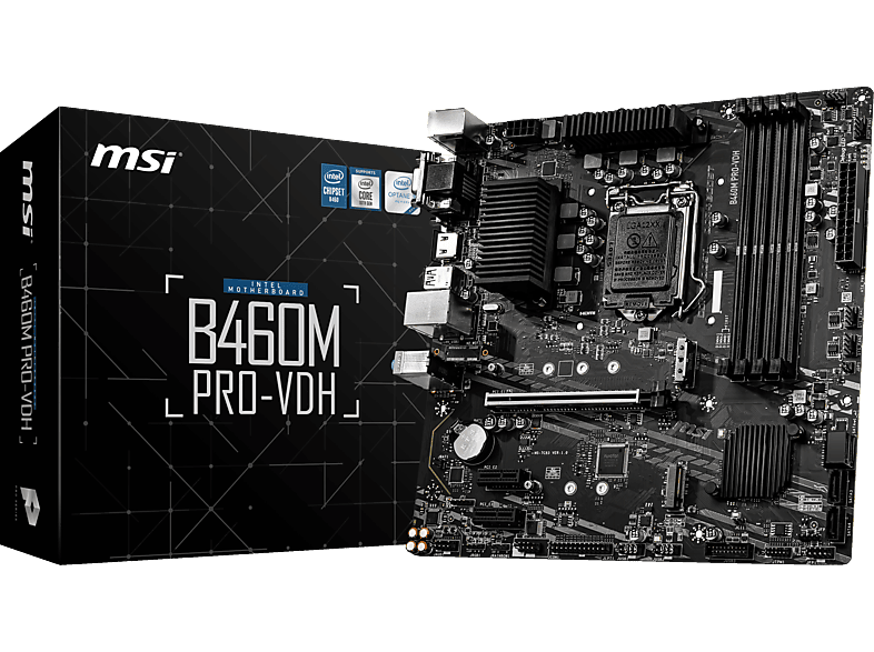 MSI B460M PRO-VDH  Mainboard Schwarz