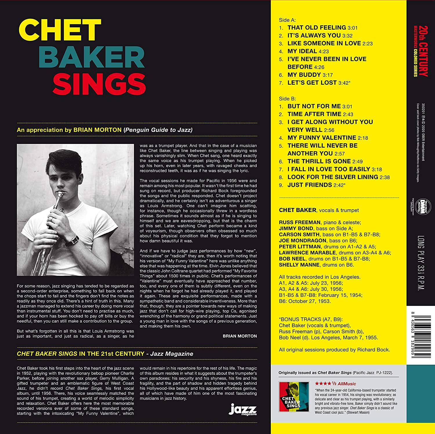 Chet Baker - SINGS  - (Vinyl)