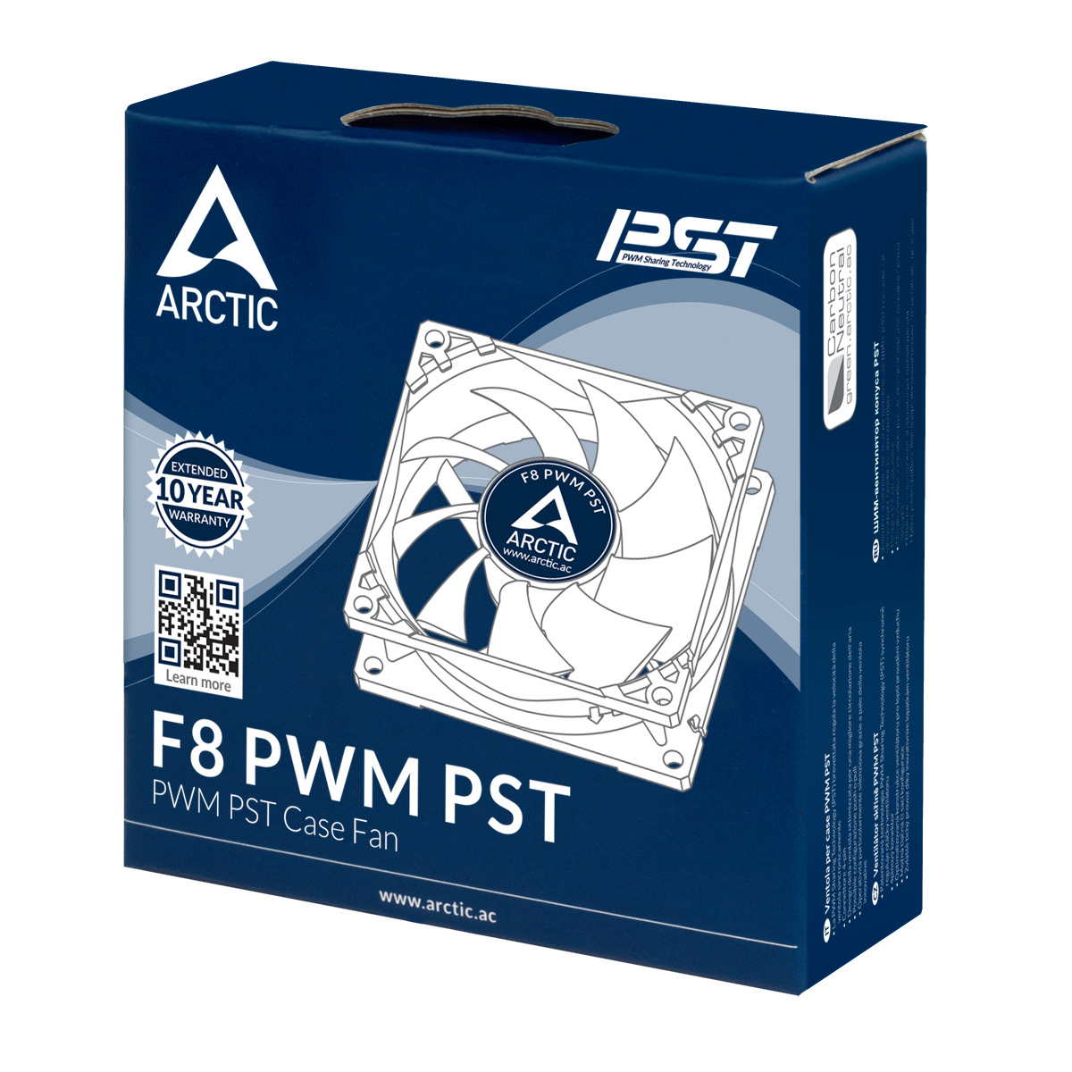 Ventilador para carcasa - Arctic F8, PWM, PST