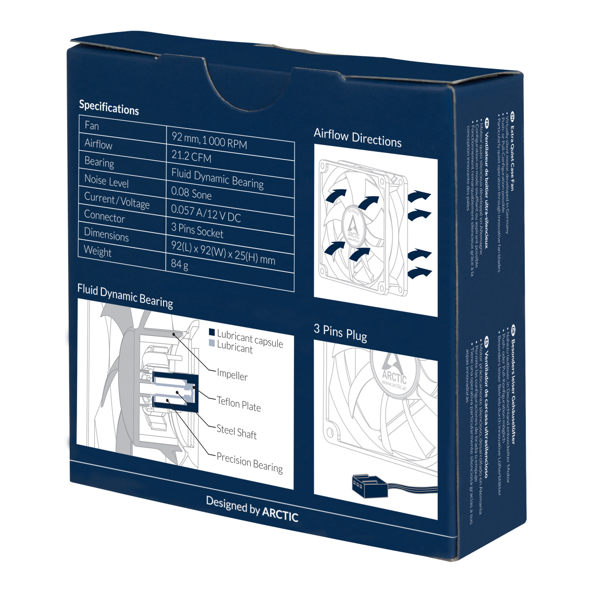 Ventilador para carcasa - ARCTIC F9 Silent
