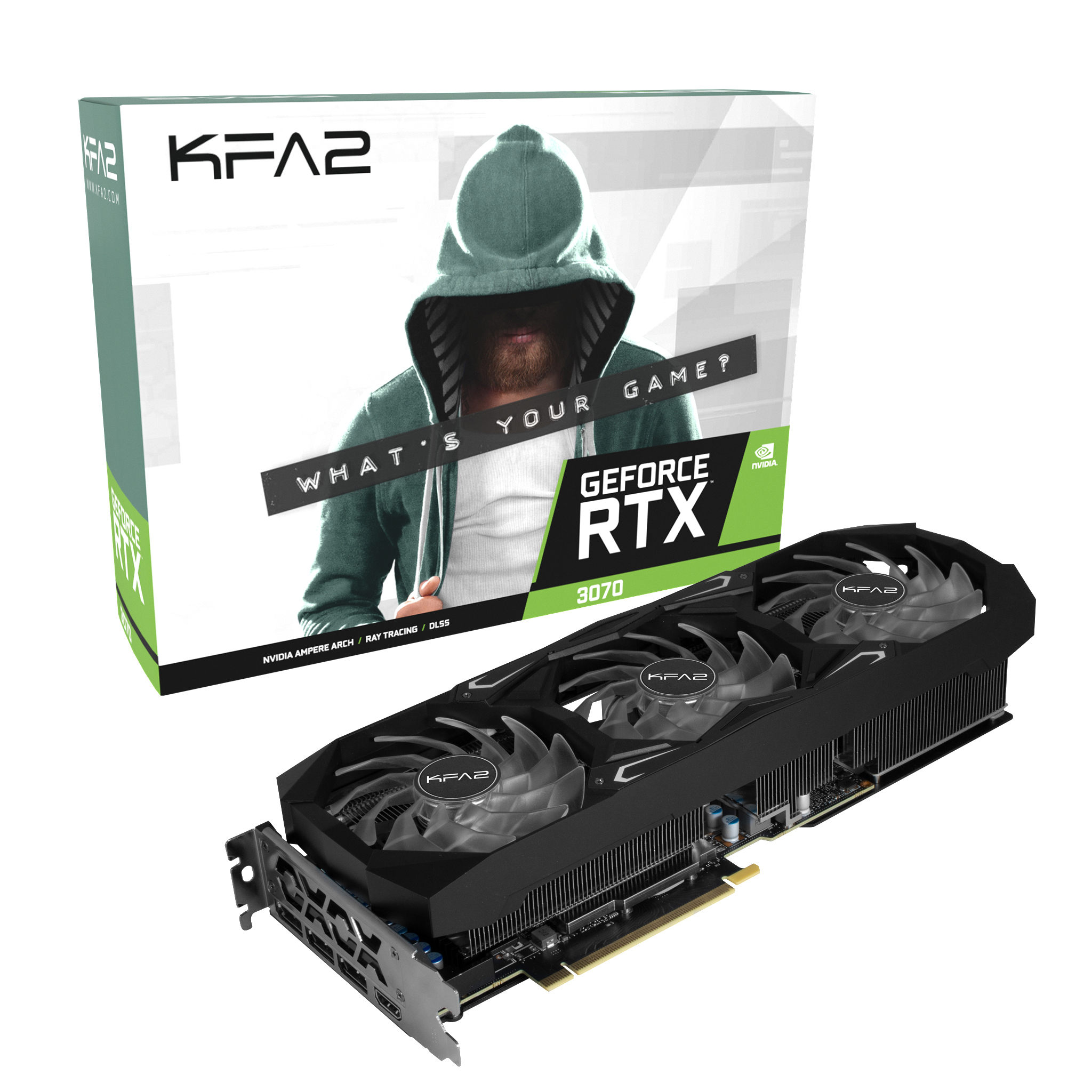 KFA2 GeForce RTX™ 3070 SG 1-Click OC 8GB (37NSL6MD1GNK) (NVIDIA, Grafikkarte)