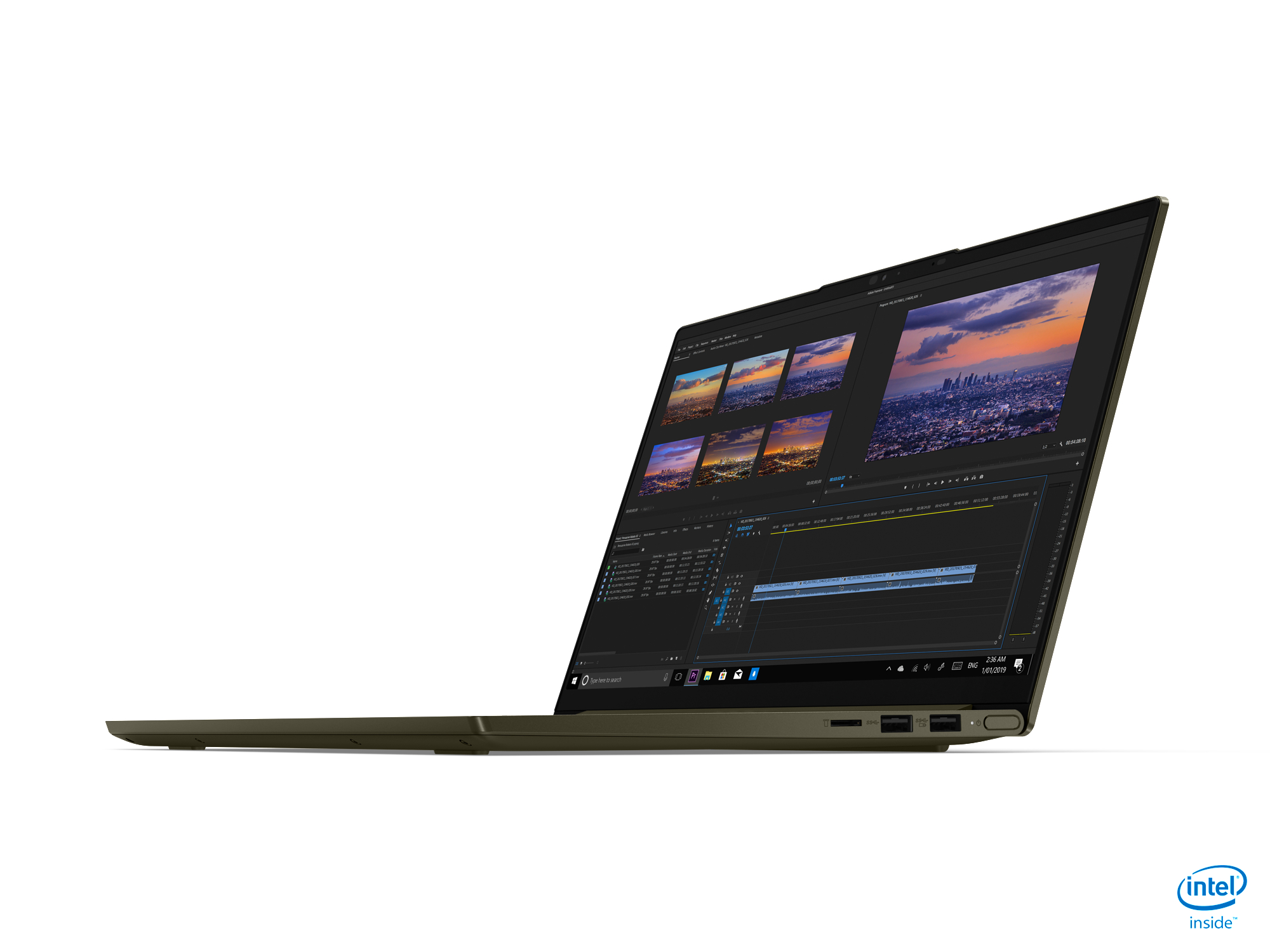 LENOVO Yoga Slim 7i, Notebook mit 14 Zoll Display,  Prozessor, 16 GB RAM, 512 GB SSD, Intel Iris Xe Grafik, Moosgrün