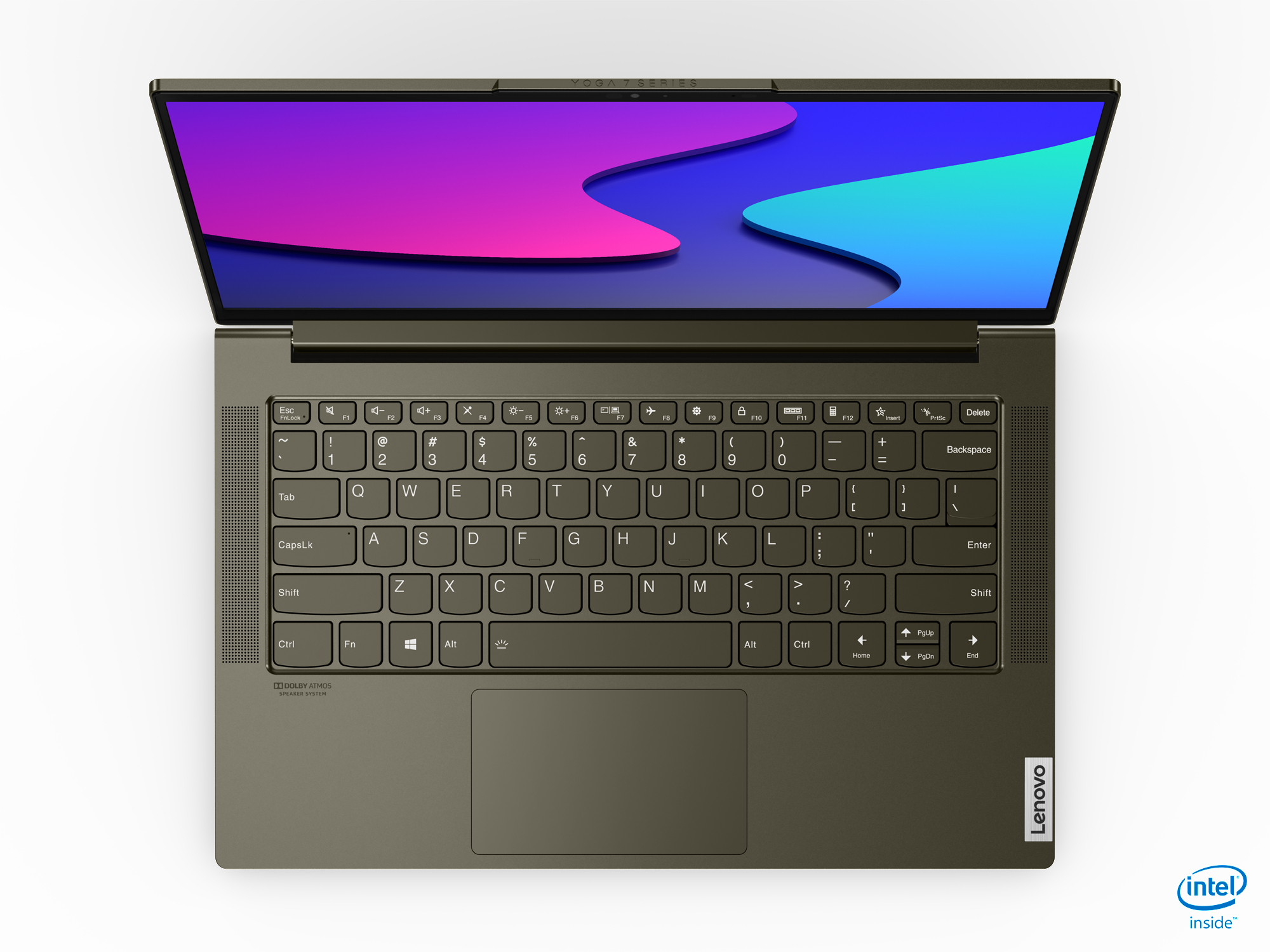 LENOVO Yoga Slim 7i, Notebook mit 14 Zoll Display,  Prozessor, 16 GB RAM, 512 GB SSD, Intel Iris Xe Grafik, Moosgrün