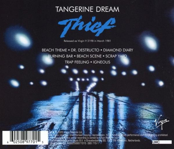 Tangerine Dream - THIEF (REMASTERED 2020)  - (CD)